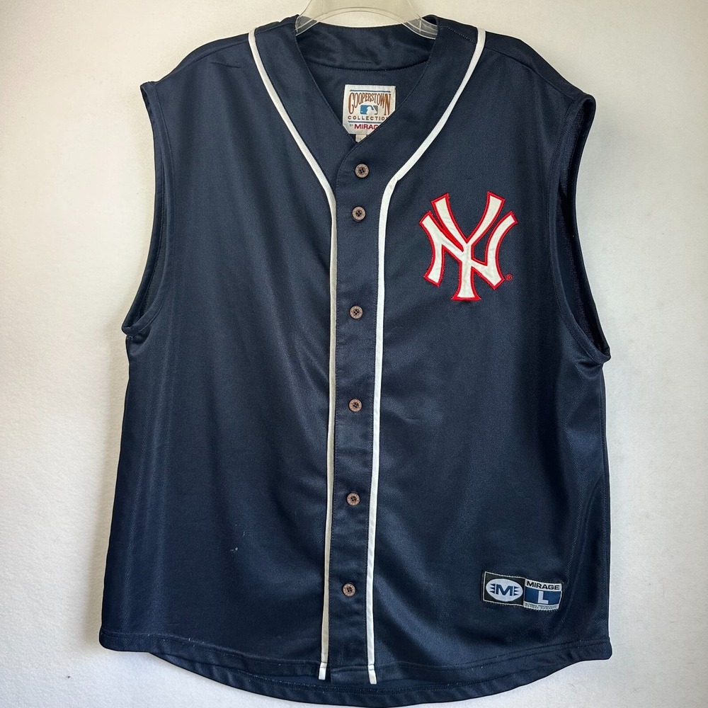 Cooperstown Collection shirt NY Yankees Mirage New York Large baseball jersey Lg